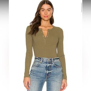 Lina Bodysuit in Olive Green from LOVERS AND FRIENDS
